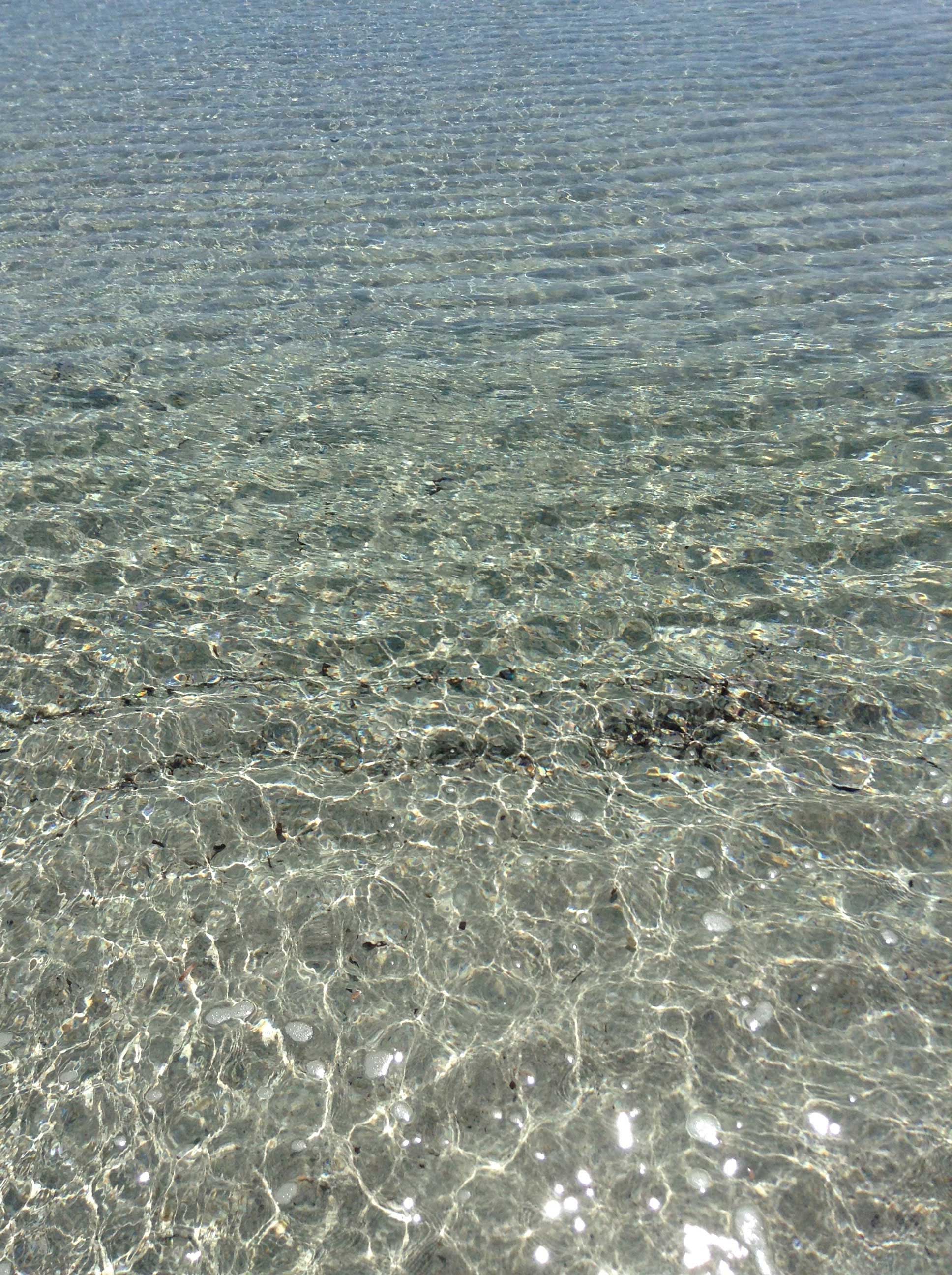 Crystal-clear water